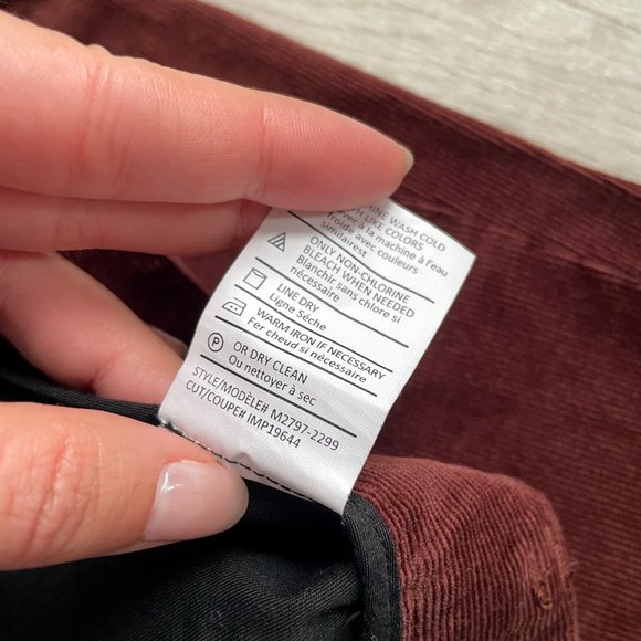 Vince Men’s Corduroy Five Pocket pants Slim Straight Fit Brick Red Size 36 - Picture 8 of 11